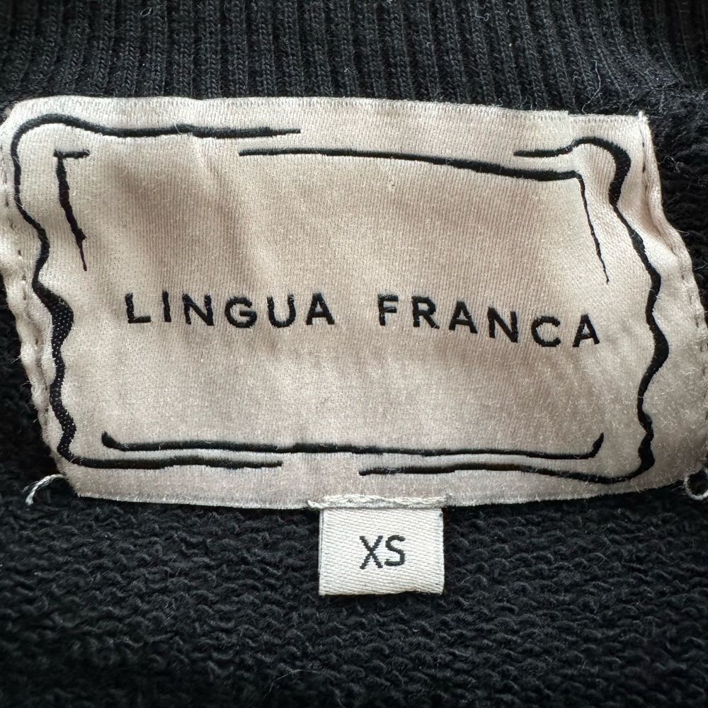 Lingua Franca RARE embroidered sweatshirt! XS Cancer’s Collapse - Picture 5 of 8